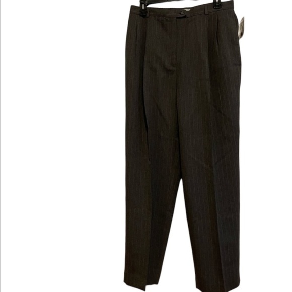 Worthington Pants - Worthington Size 14 Granite Gray Striped Business Slacks